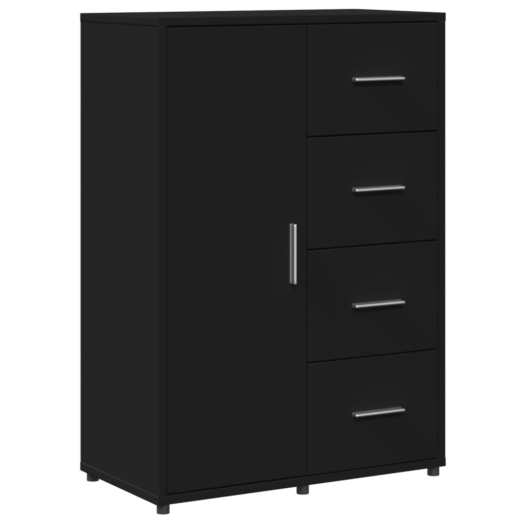 Kommode Svart 60x31x84 cm