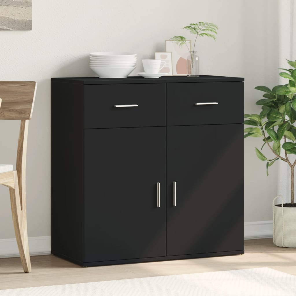 Skjenk Svart 79x38x80 cm