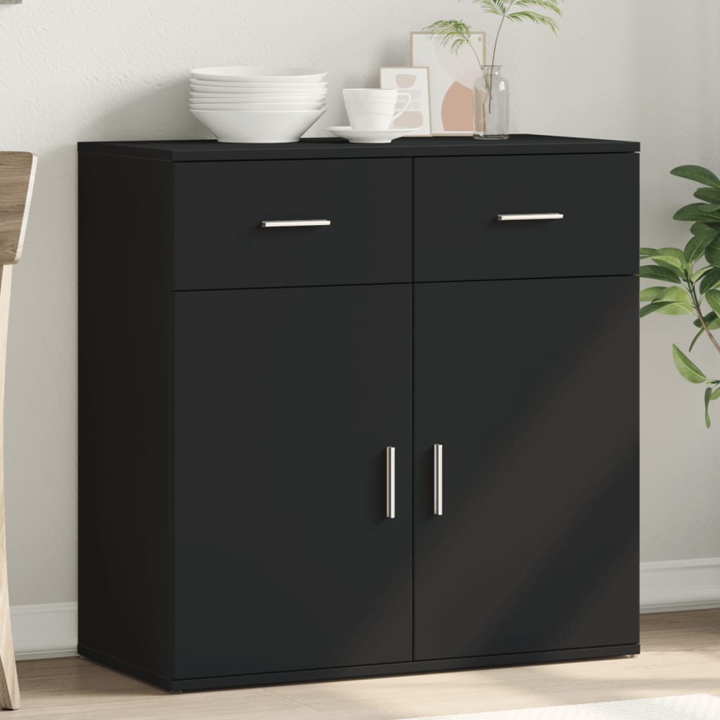 Skjenk Svart 79x38x80 cm