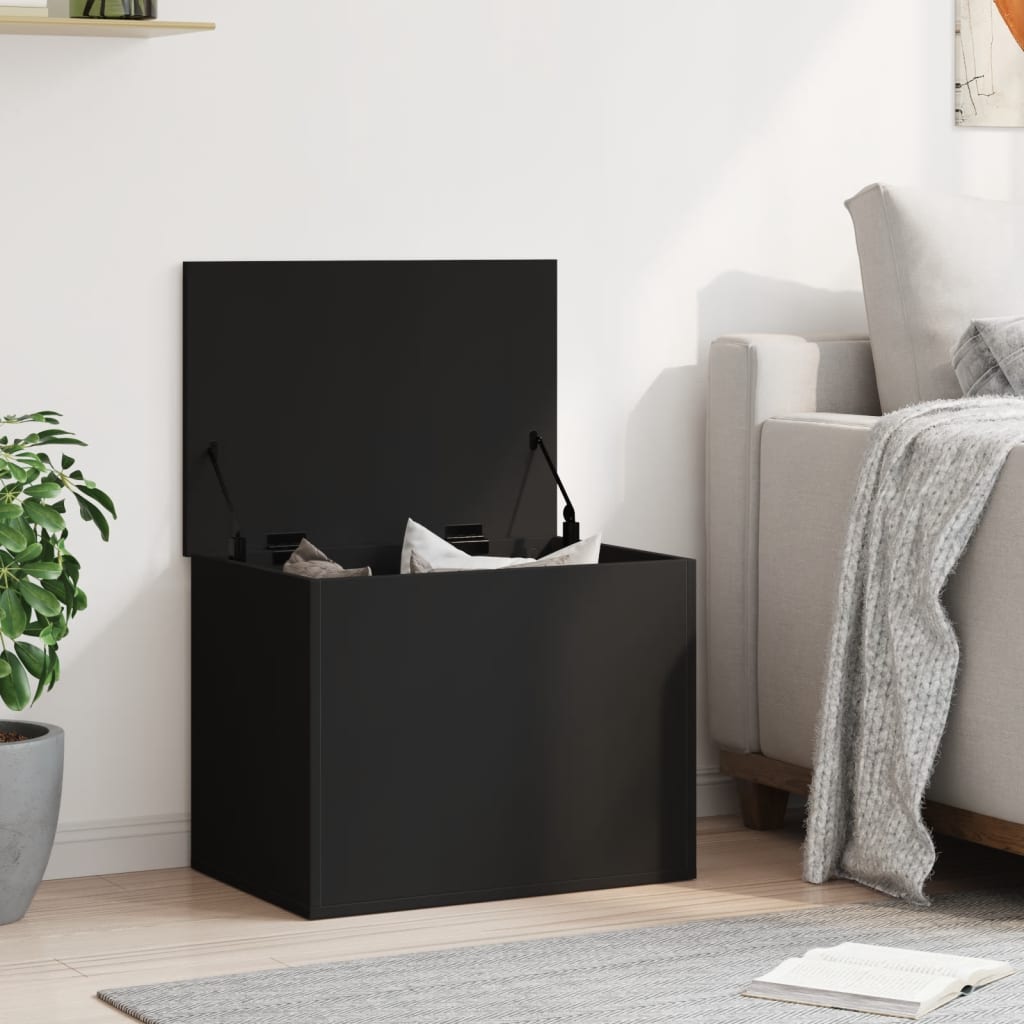 Oppbevaringskiste Svart 60x42x46 cm