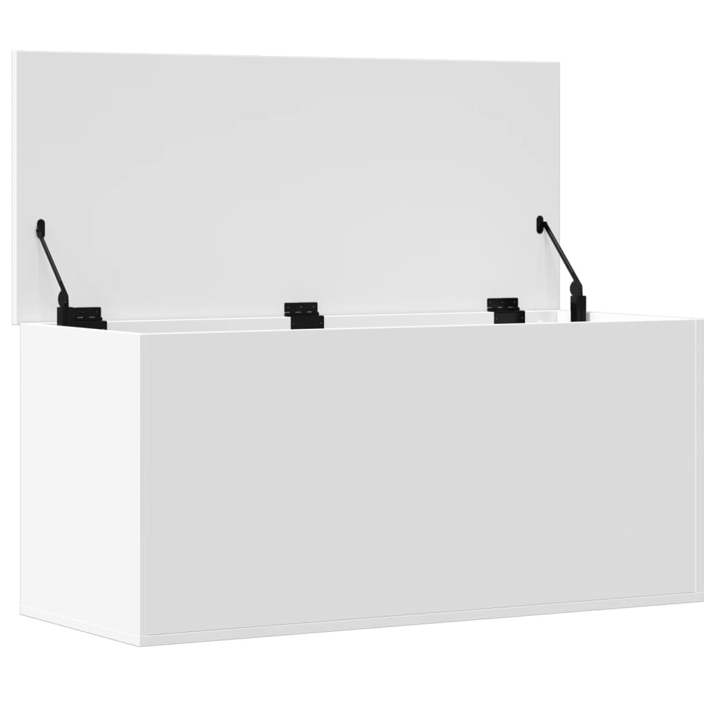 Oppbevaringskiste Hvit 100x42x46 cm