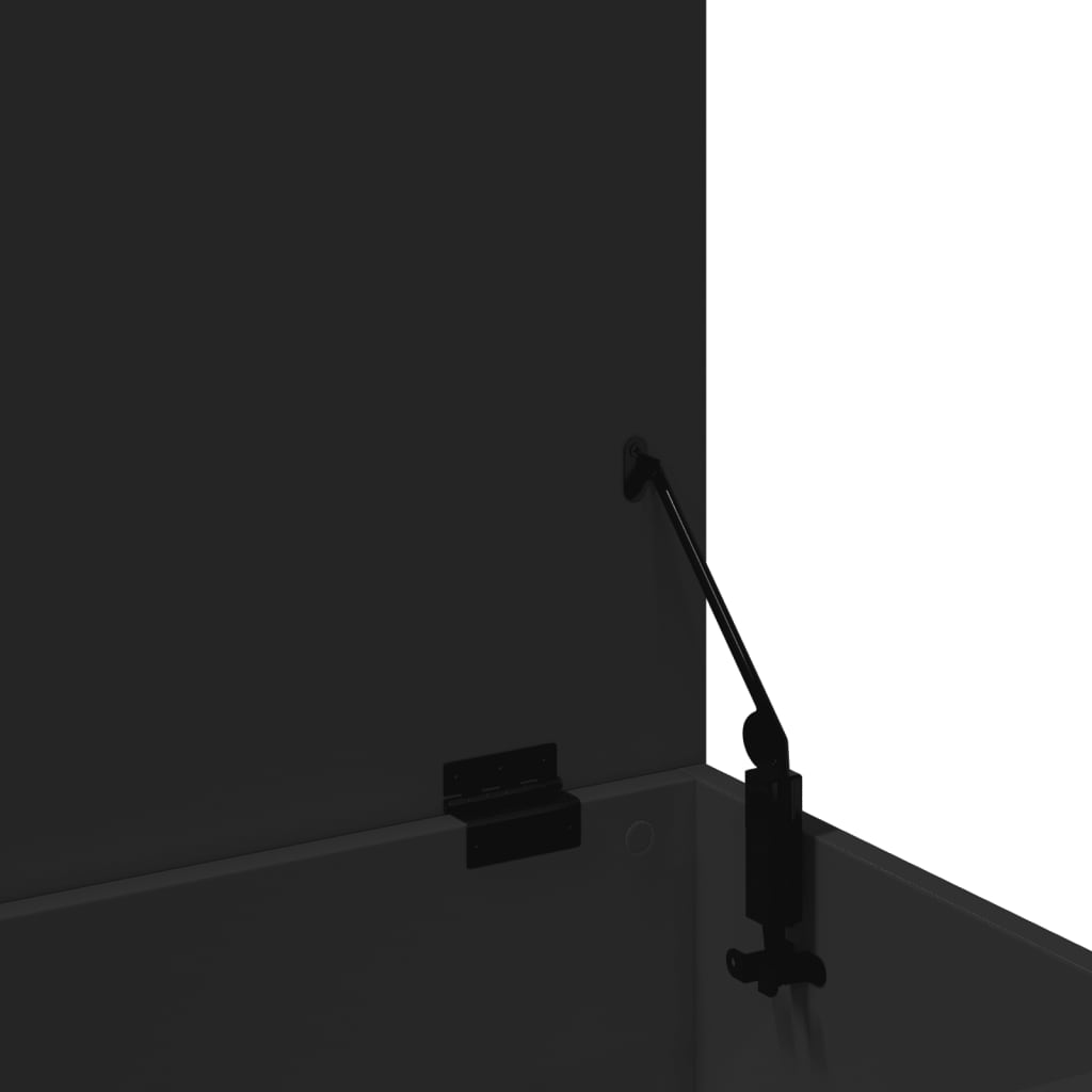 Oppbevaringskiste Svart 100x42x46 cm