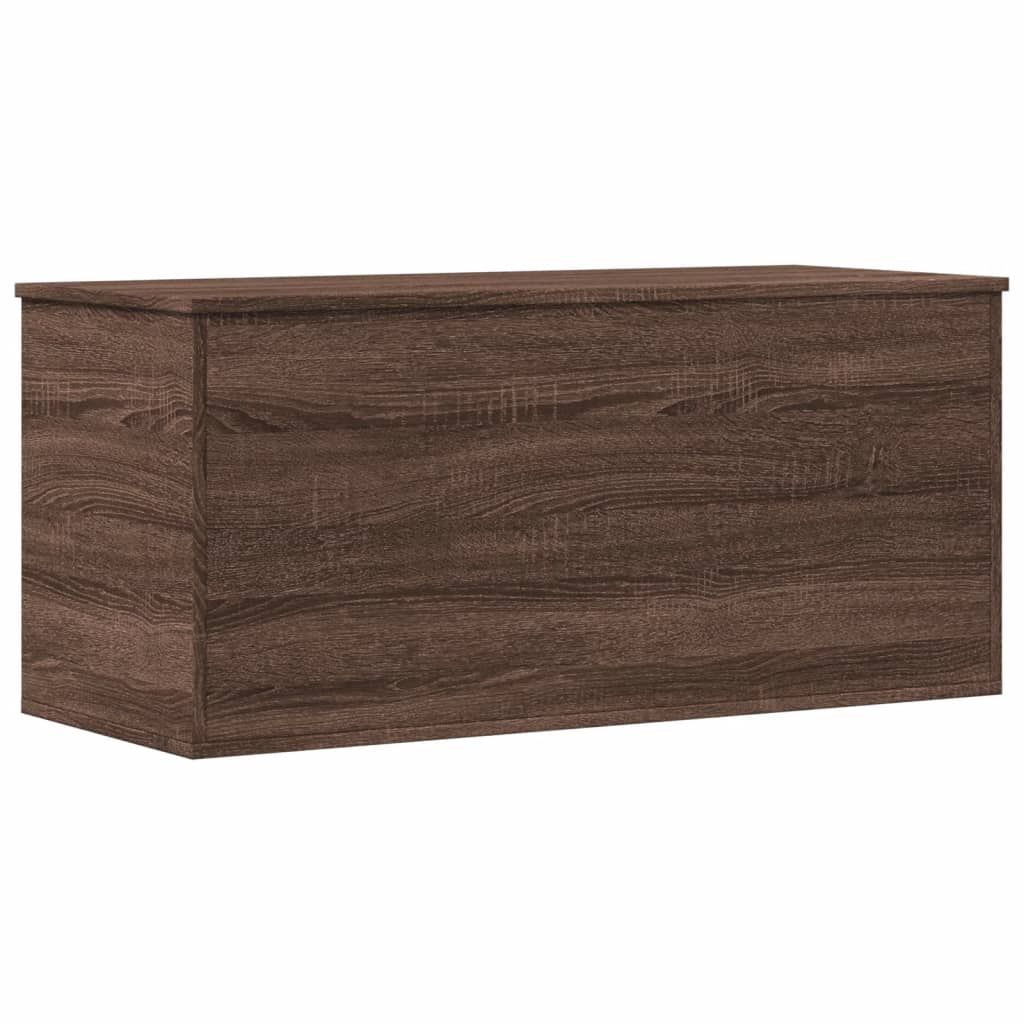 Oppbevaringsbenk Brun Eik 100x42x46 cm