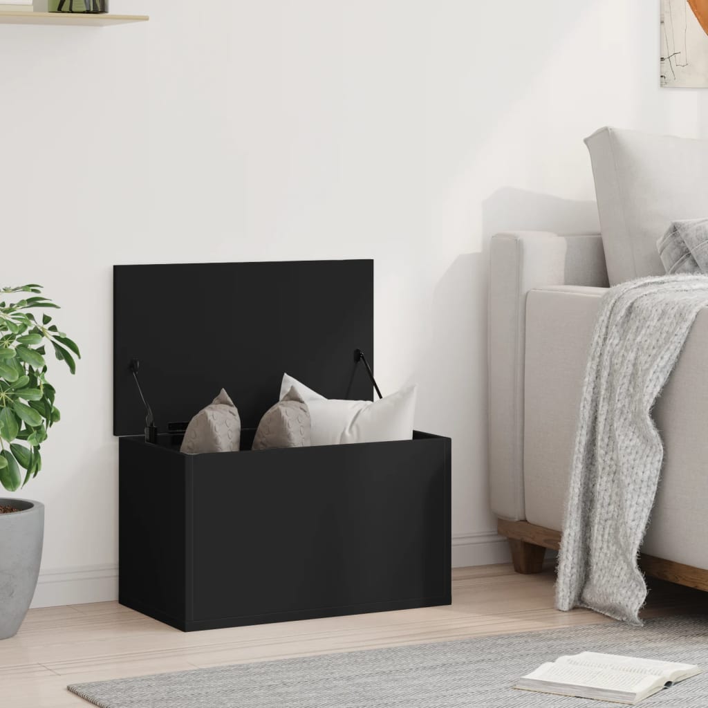 Oppbevaringskiste Svart 60x35x35 cm