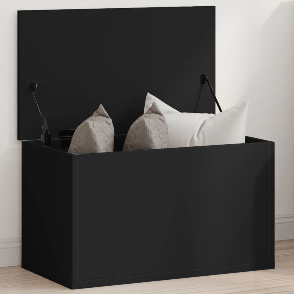 Oppbevaringskiste Svart 60x35x35 cm