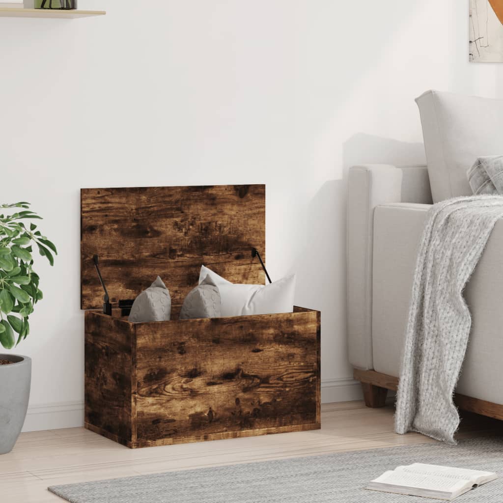 Oppbevaringskiste Røkt Eik 60x35x35 cm