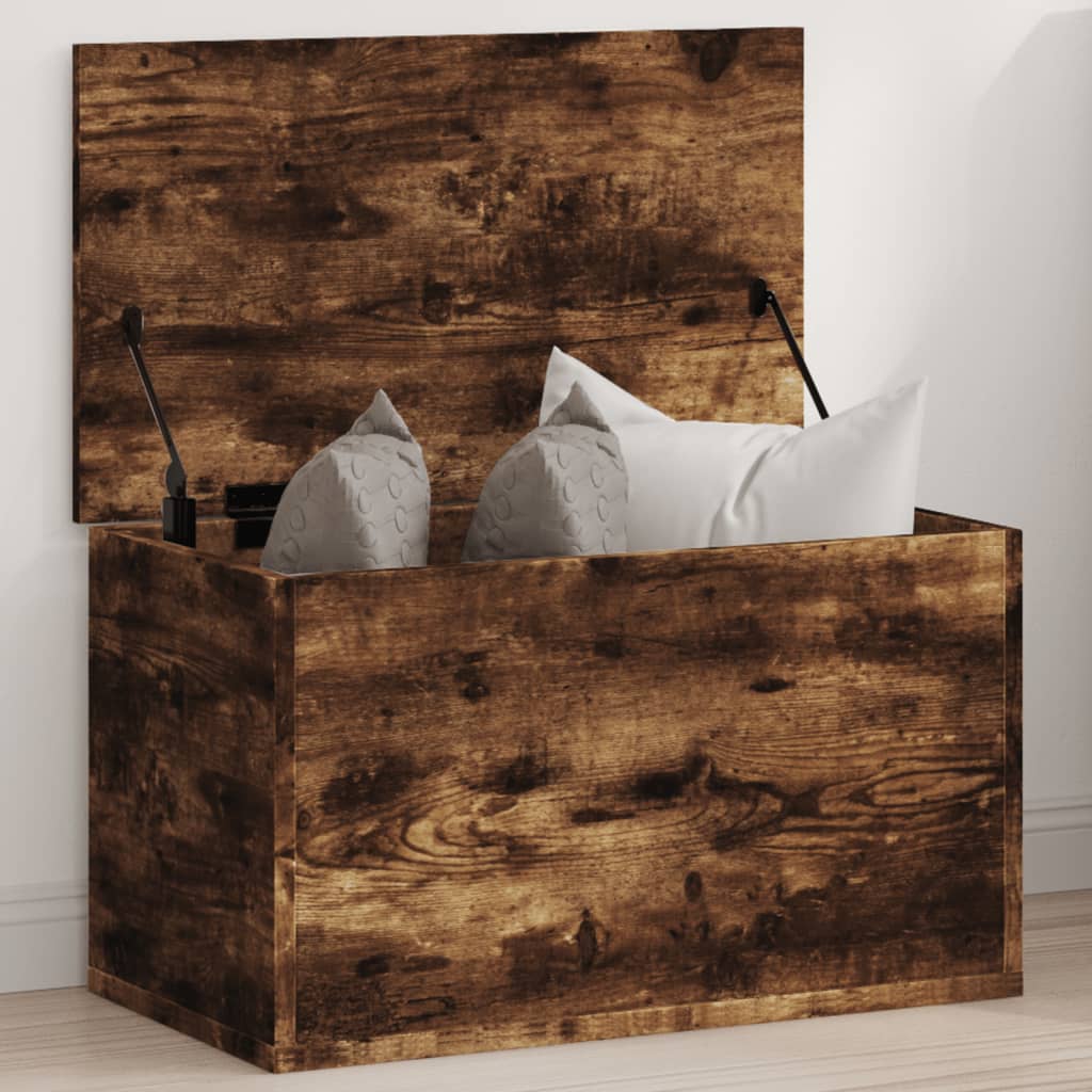 Oppbevaringskiste Røkt Eik 60x35x35 cm