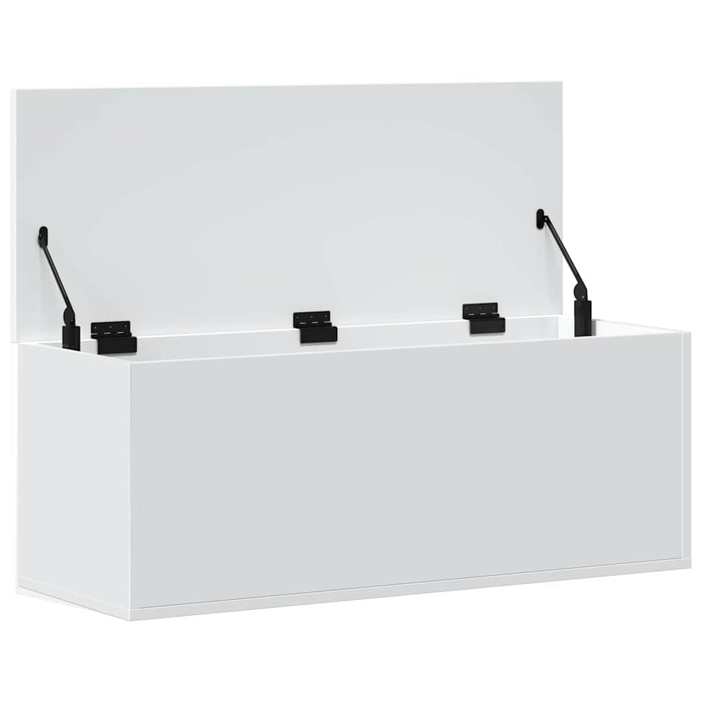 Oppbevaringskiste Hvit 90x35x35 cm