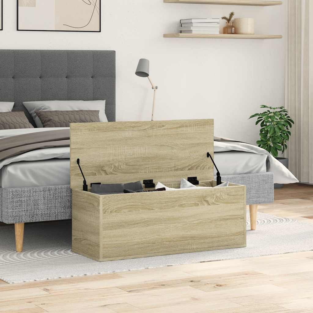 Oppbevaringskiste Sonoma Eik 90x35x35 cm
