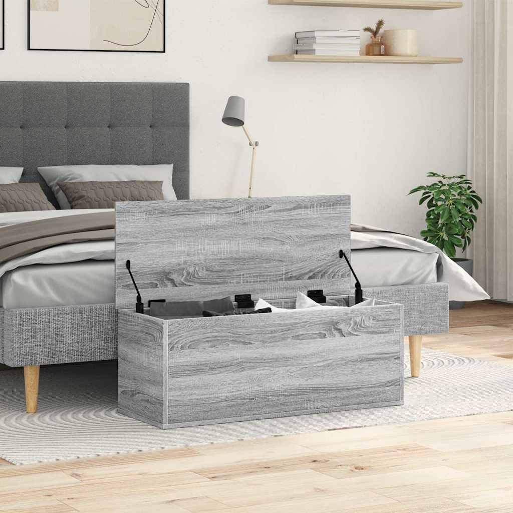 Oppbevaringskiste Sonoma Grå 90x35x35 cm
