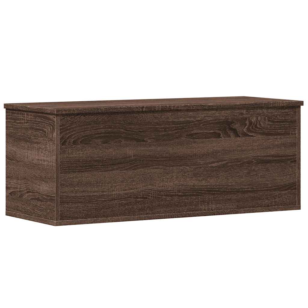 Oppbevaringsbenk Brun Eik 90x35x35 cm