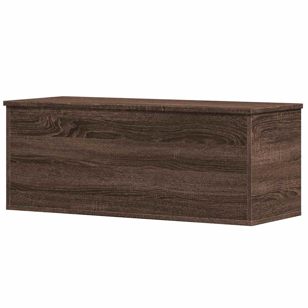 Oppbevaringsbenk Brun Eik 90x35x35 cm