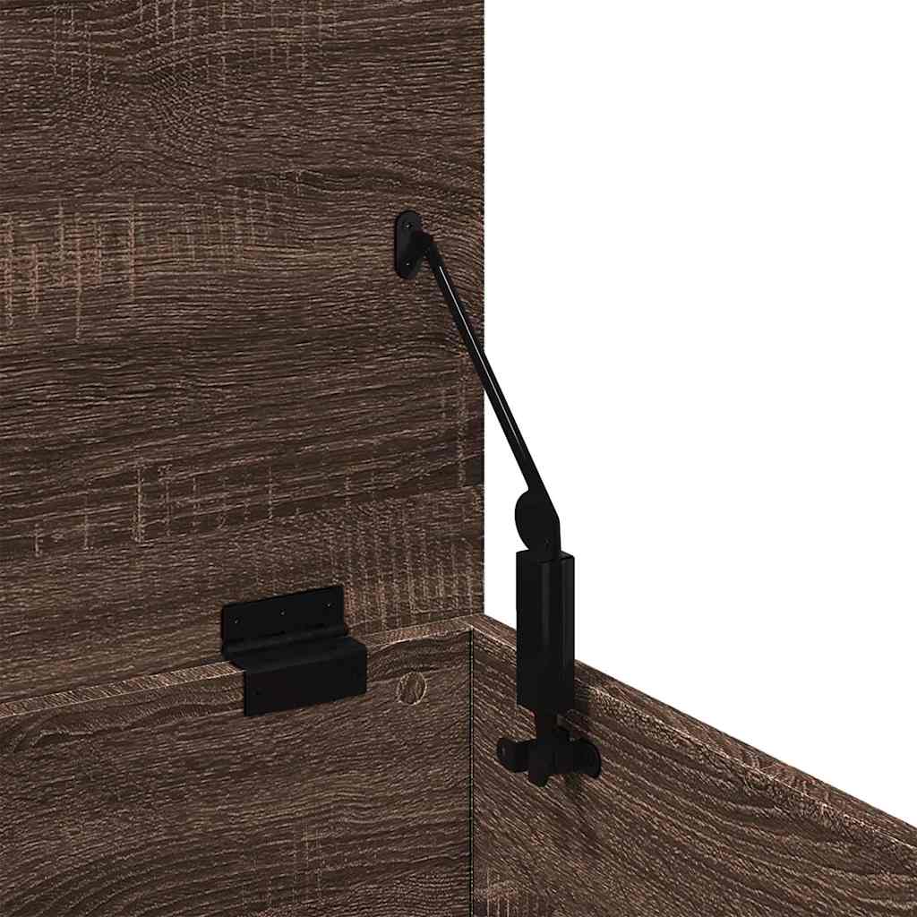 Oppbevaringsbenk Brun Eik 90x35x35 cm
