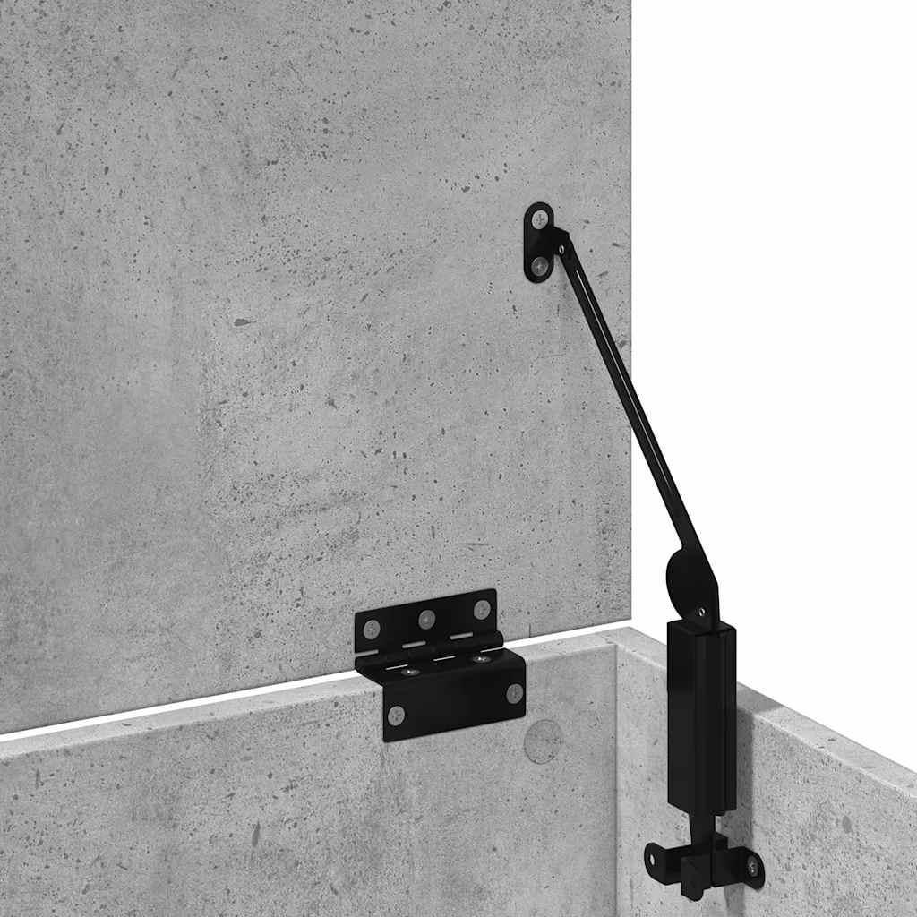 Oppbevaringskiste Betonggrå 102x35x35 cm