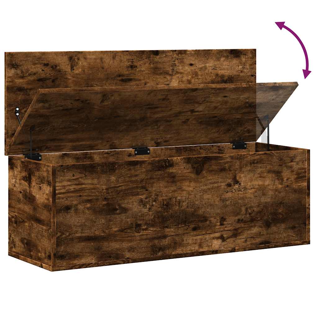 Oppbevaringskiste Røkt Eik 102x35x35 cm