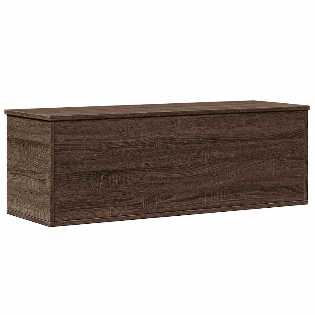 Oppbevaringsbenk Brun Eik 102x35x35 cm