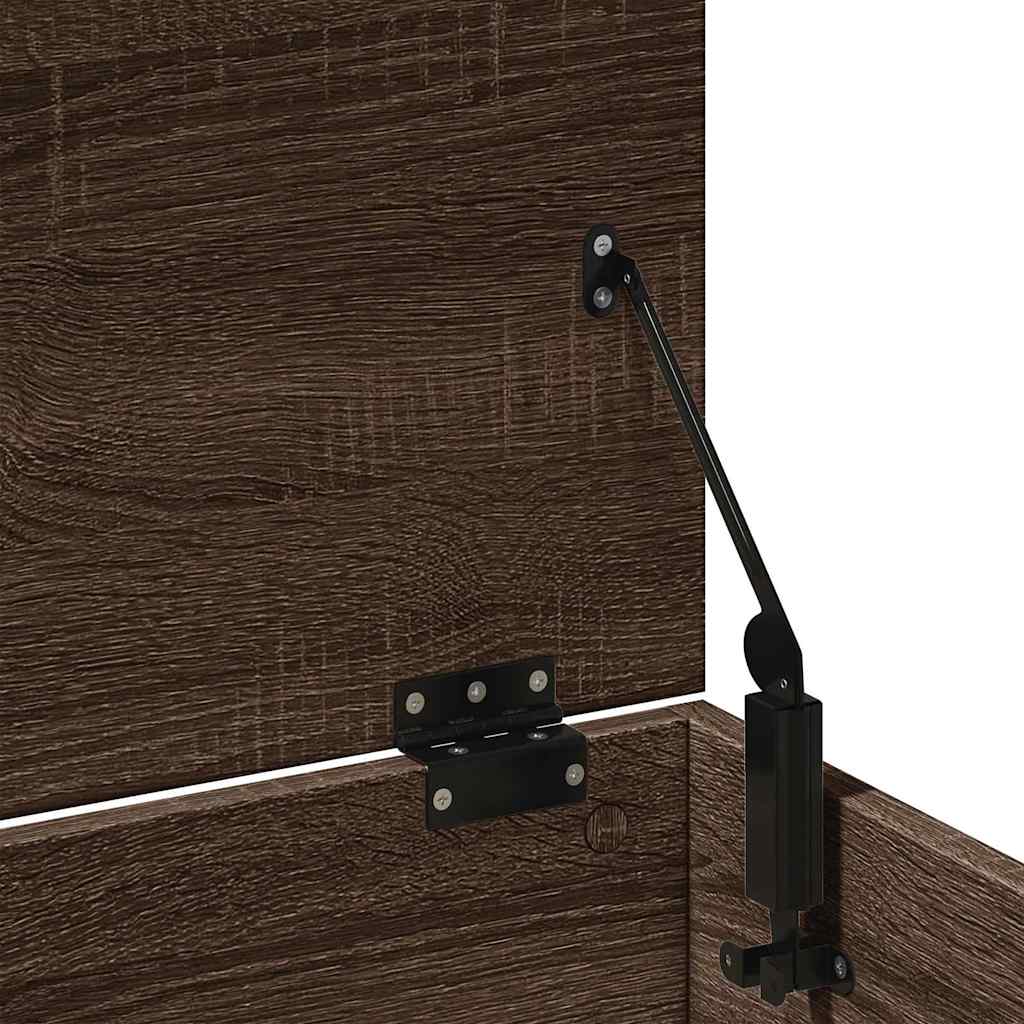 Oppbevaringsbenk Brun Eik 102x35x35 cm