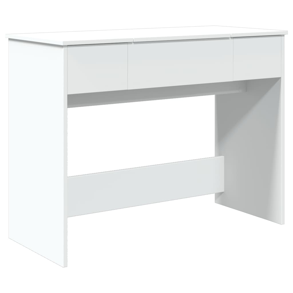 Sminkebord Hvit speil 100x45x76 cm