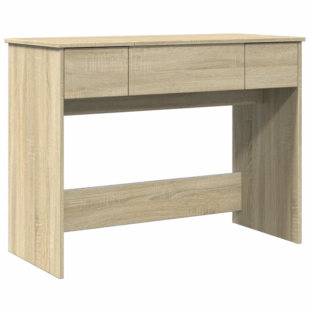 Sminkebord Sonoma Eik speil 100x45x76 cm