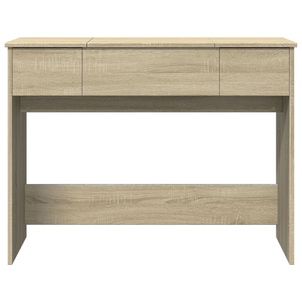 Sminkebord Sonoma Eik speil 100x45x76 cm