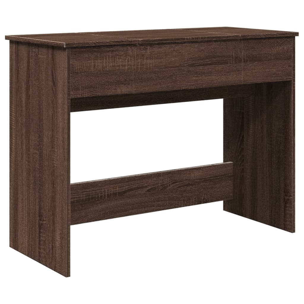 Sminkebord Brun Eik speil 100x45x76 cm