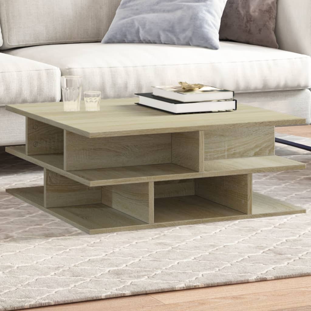 Salongbord Sofabord Sonoma Eik 70x70x29 cm
