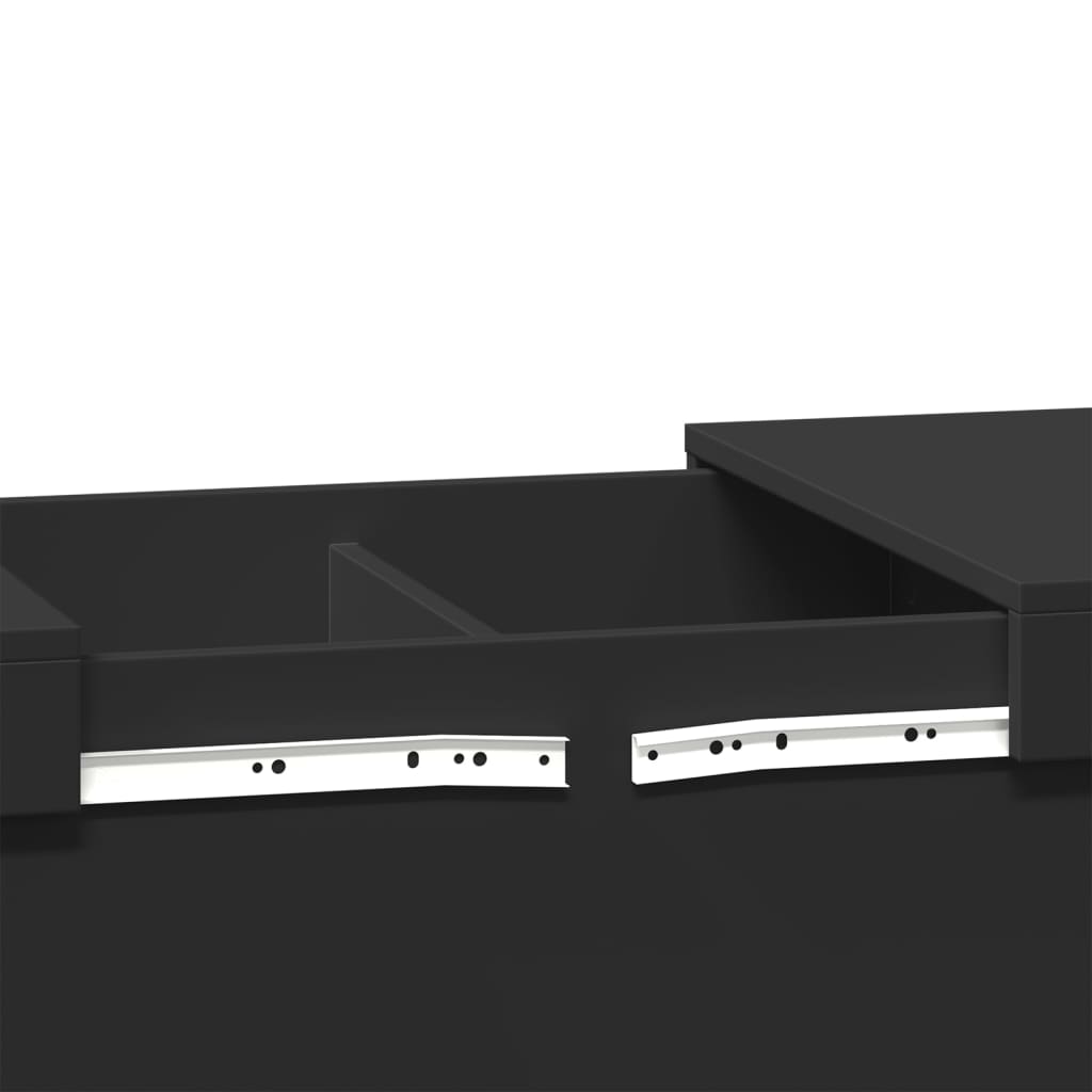Salongbord Sofabord Svart 80x55x40 cm