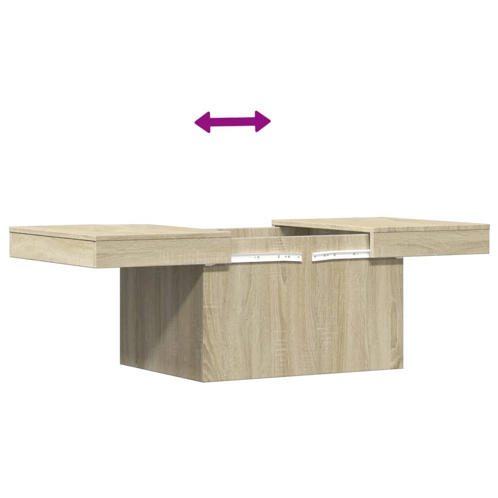 Salongbord Sofabord Sonoma Eik 80x55x40 cm