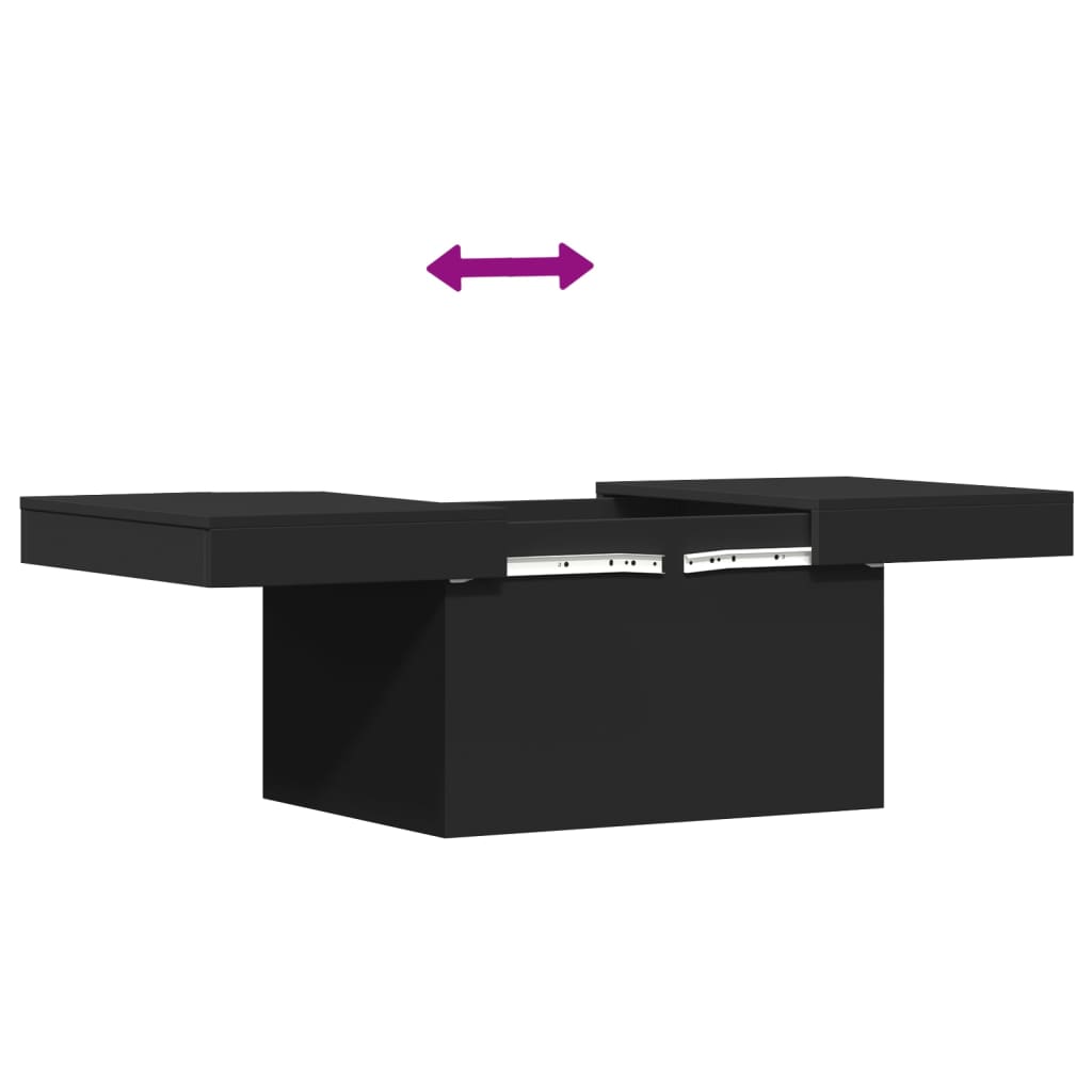 Salongbord Sofabord Svart 100x55x40 cm