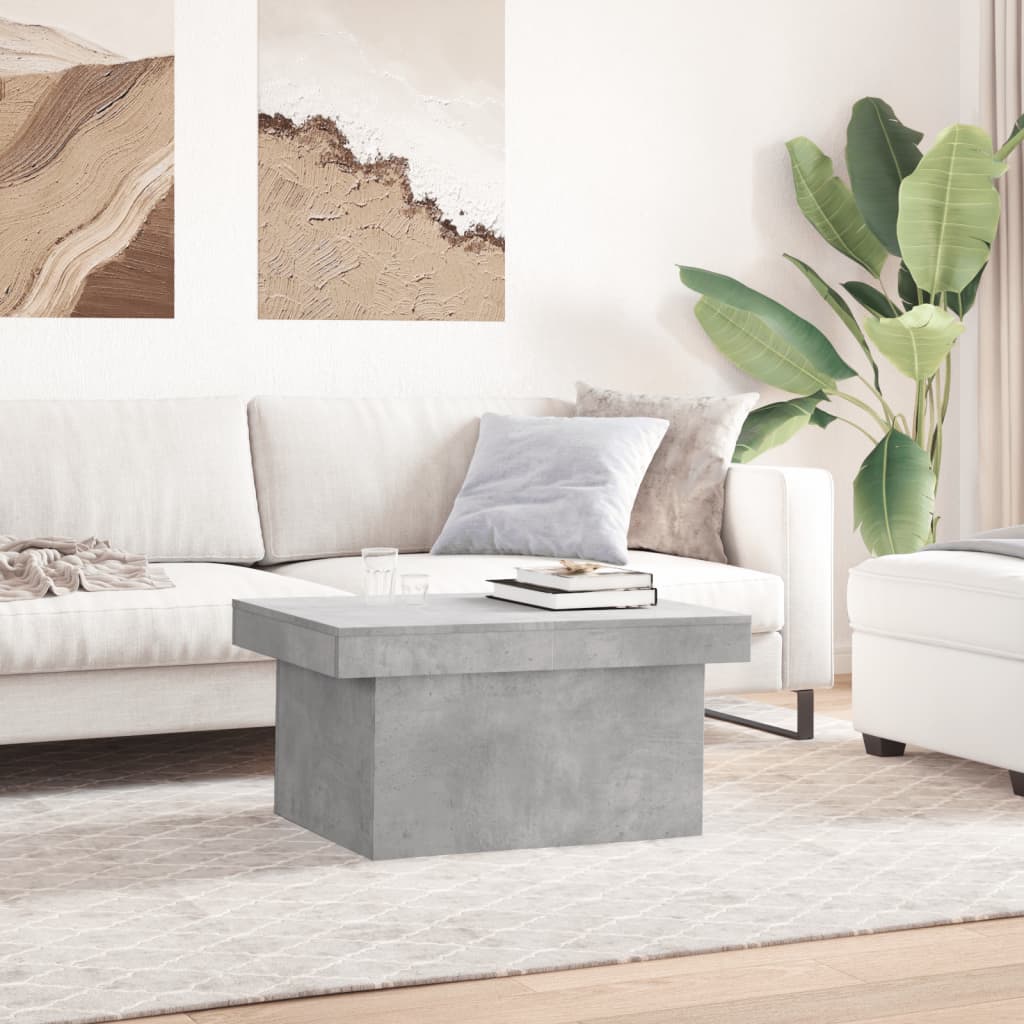 Salongbord Sofabord Betonggrå 100x55x40 cm