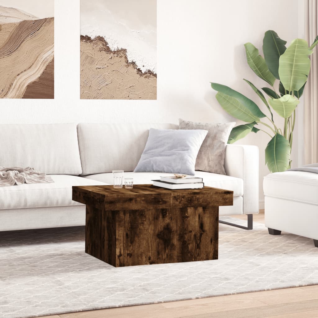 Salongbord Sofabord Røkt Eik 100x55x40 cm