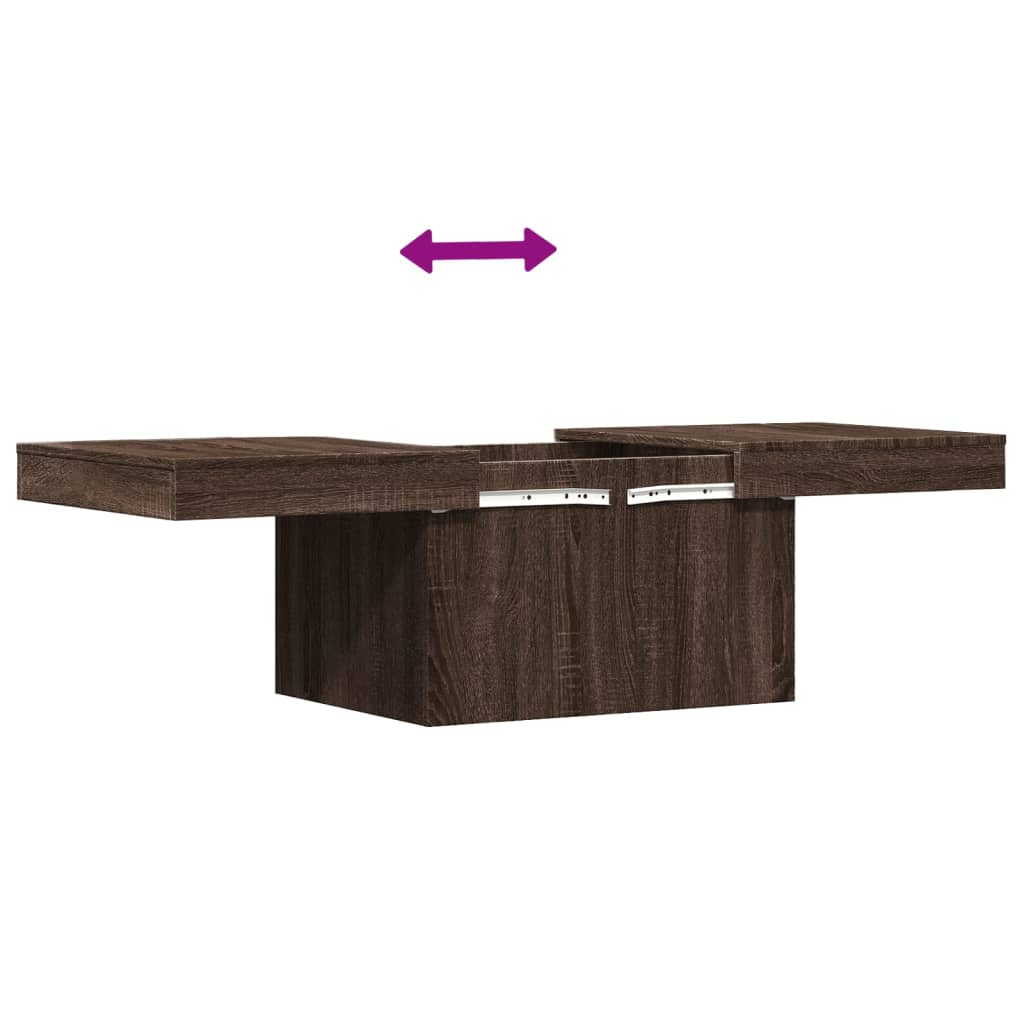 Salongbord Sofabord Brun Eik 100x55x40 cm