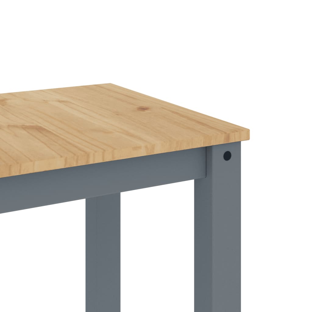 Spisebord Kjøkkenbord Panama grå 117x60x75 cm heltre furu