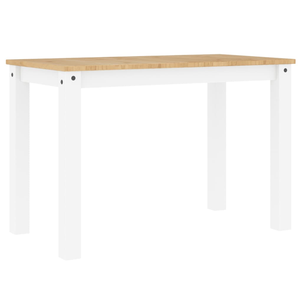 Spisebord Panama hvit 117x60x75 cm heltre furu