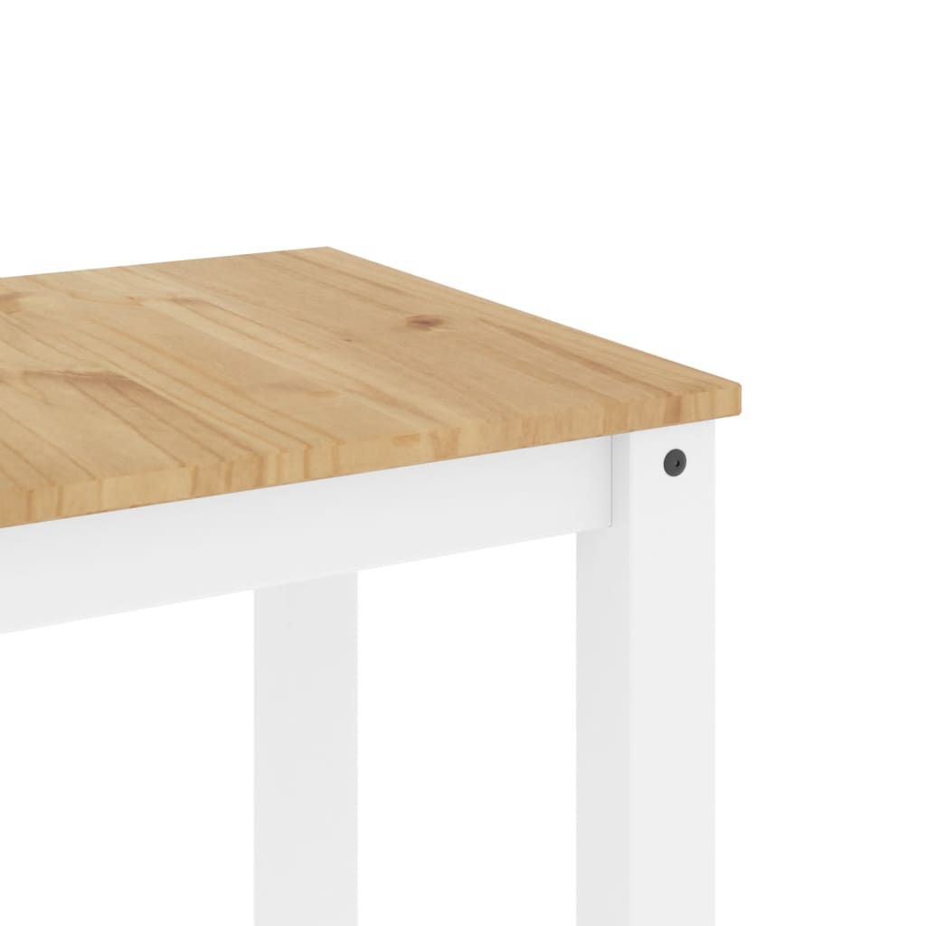 Spisebord Panama hvit 117x60x75 cm heltre furu