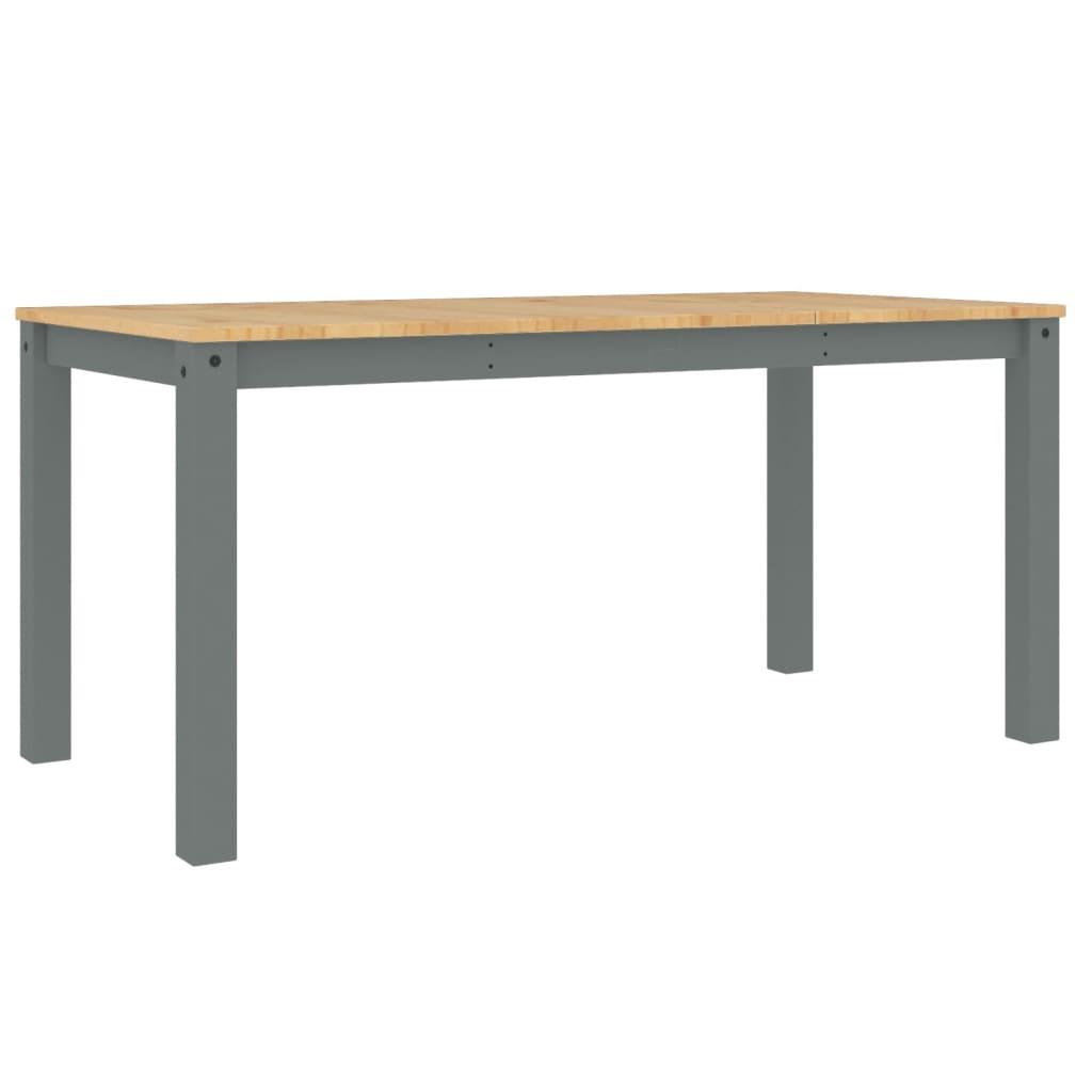 Spisebord Kjøkkenbord Panama grå 160x80x75 cm heltre furu