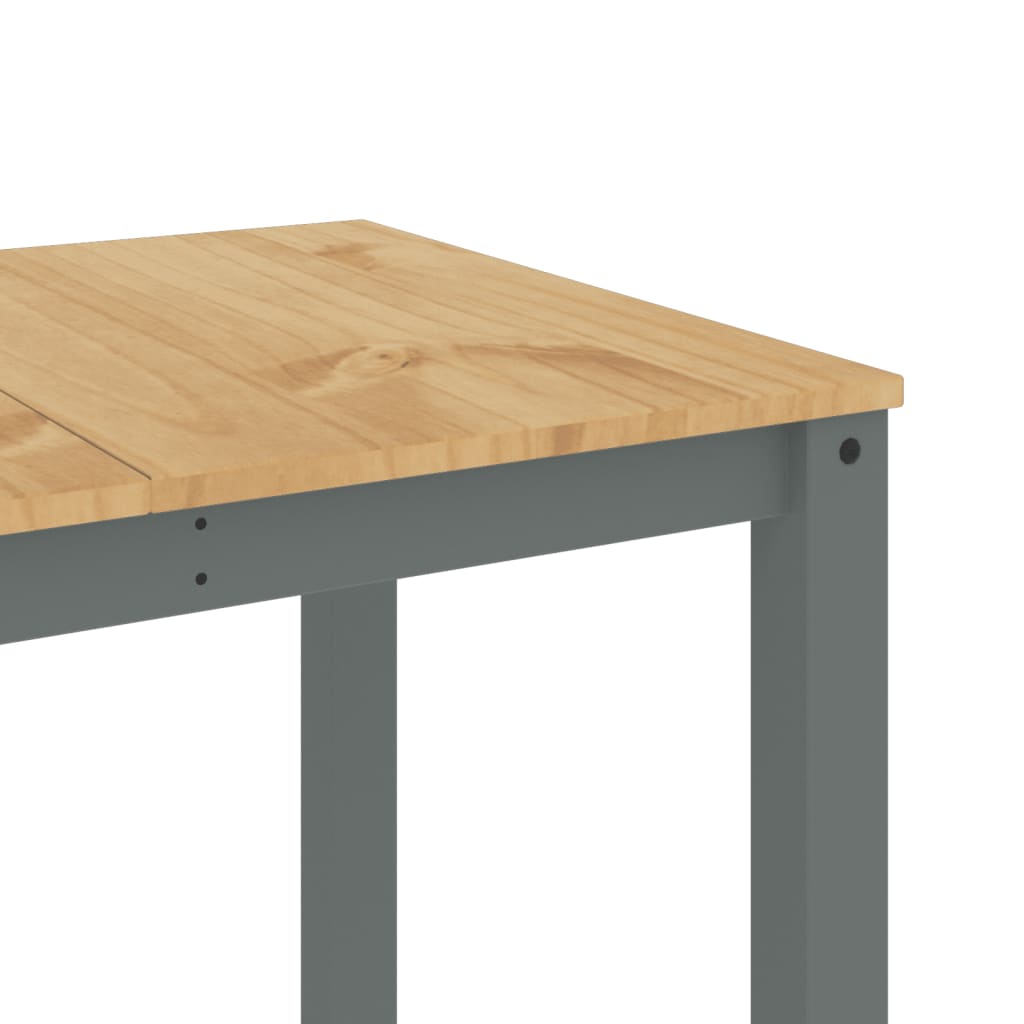 Spisebord Kjøkkenbord Panama grå 160x80x75 cm heltre furu