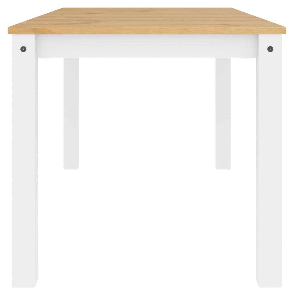 Spisebord Kjøkkenbord Panama hvit 160x80x75 cm heltre furu