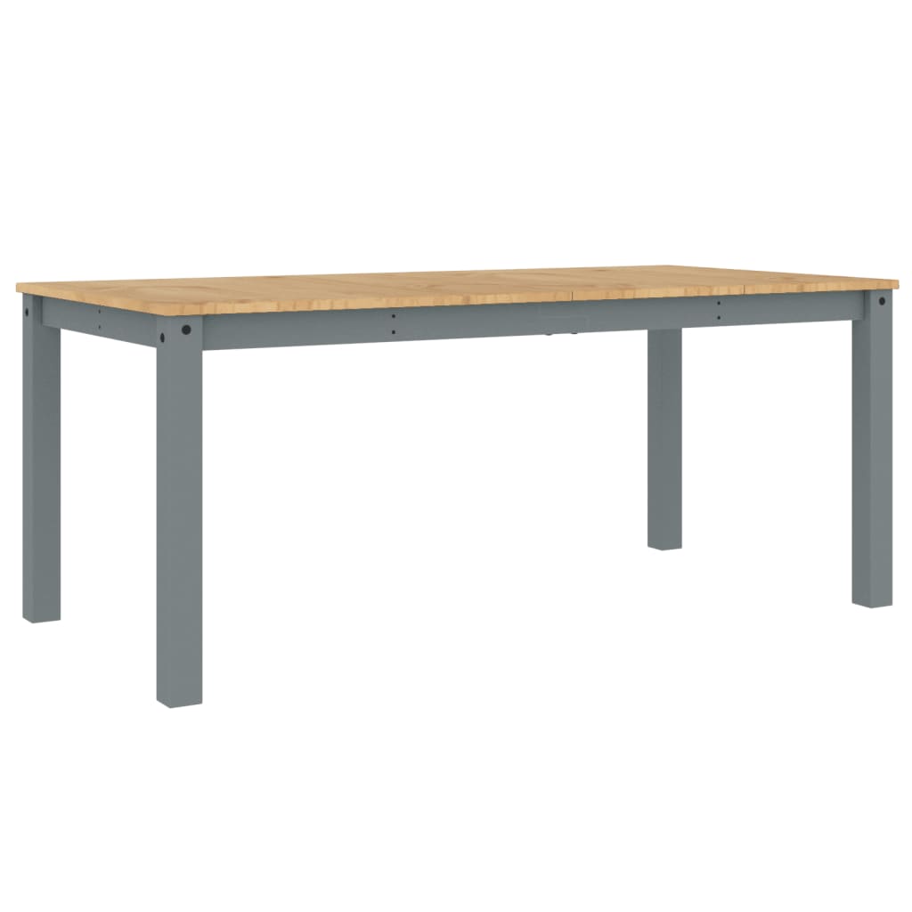 Spisebord Kjøkkenbord Panama grå 180x90x75 cm heltre furu