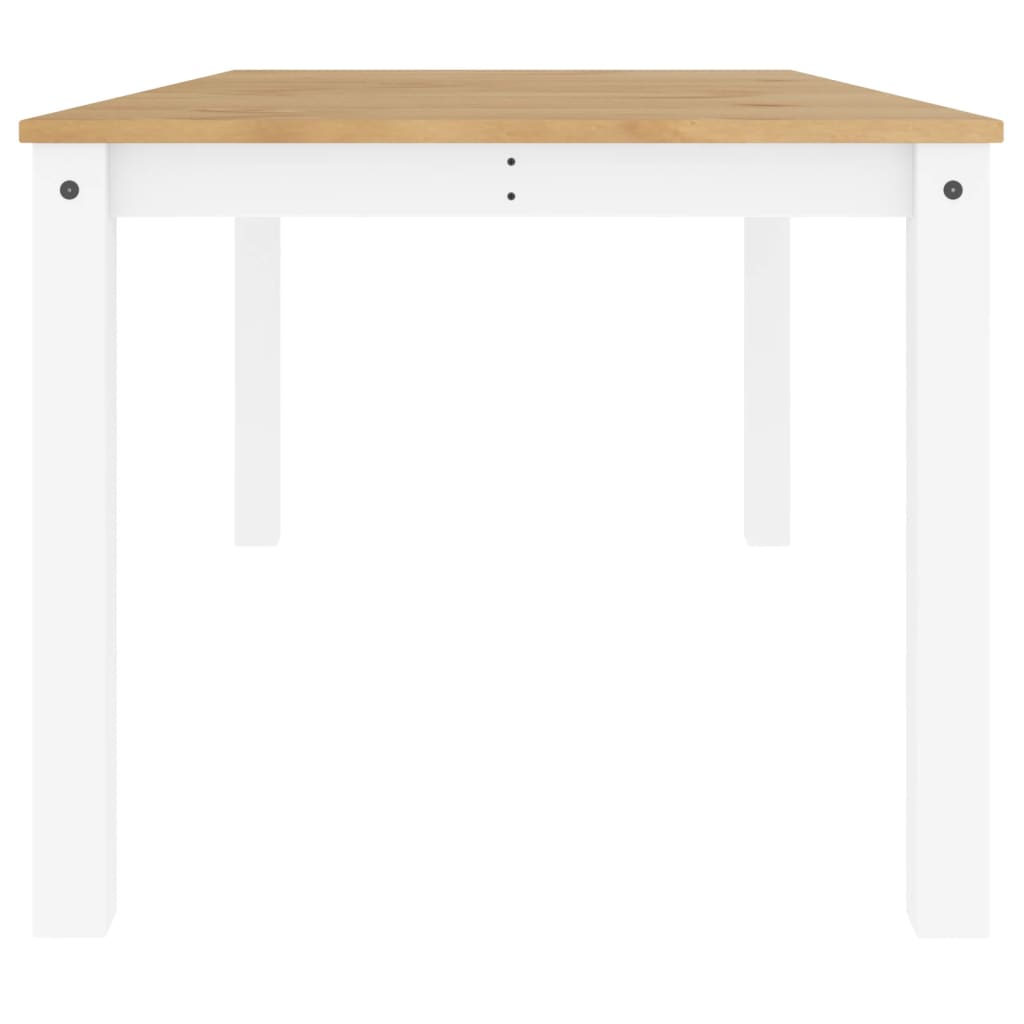 Spisebord Kjøkkenbord Panama hvit 180x90x75 cm heltre furu
