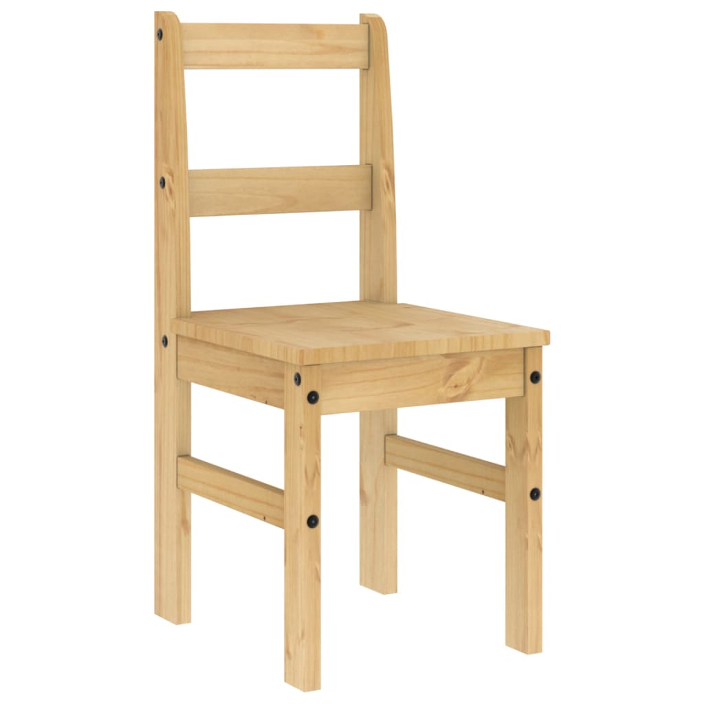 Spisestoler 2 stk Panama 40x46x90 cm heltre furu