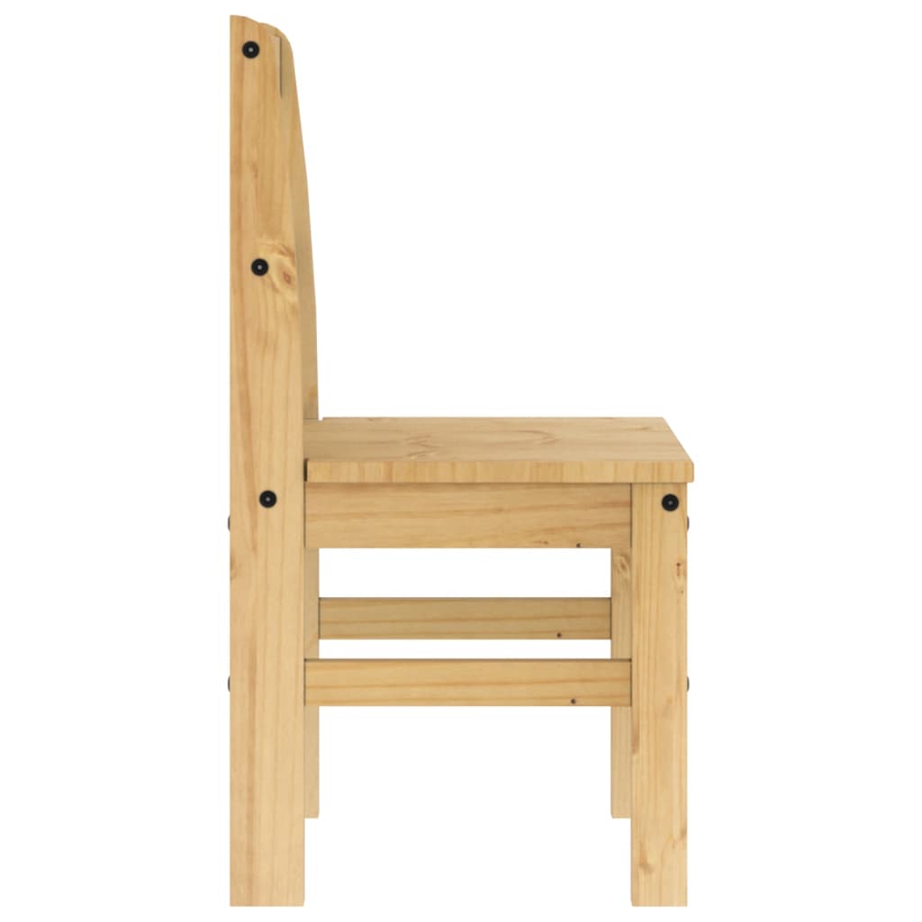 Spisestoler 2 stk Panama 40x46x90 cm heltre furu