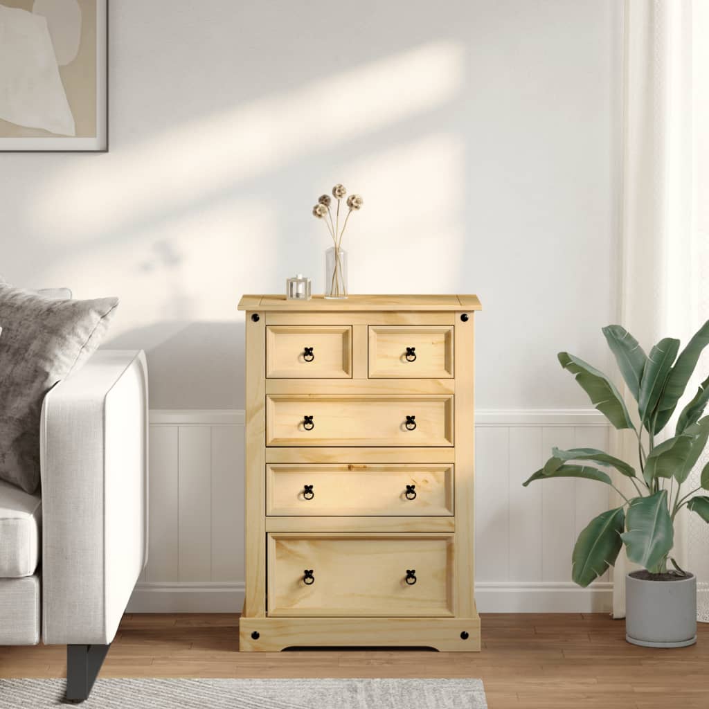 Kommode Tre Corona 80x43x114 cm heltre furu