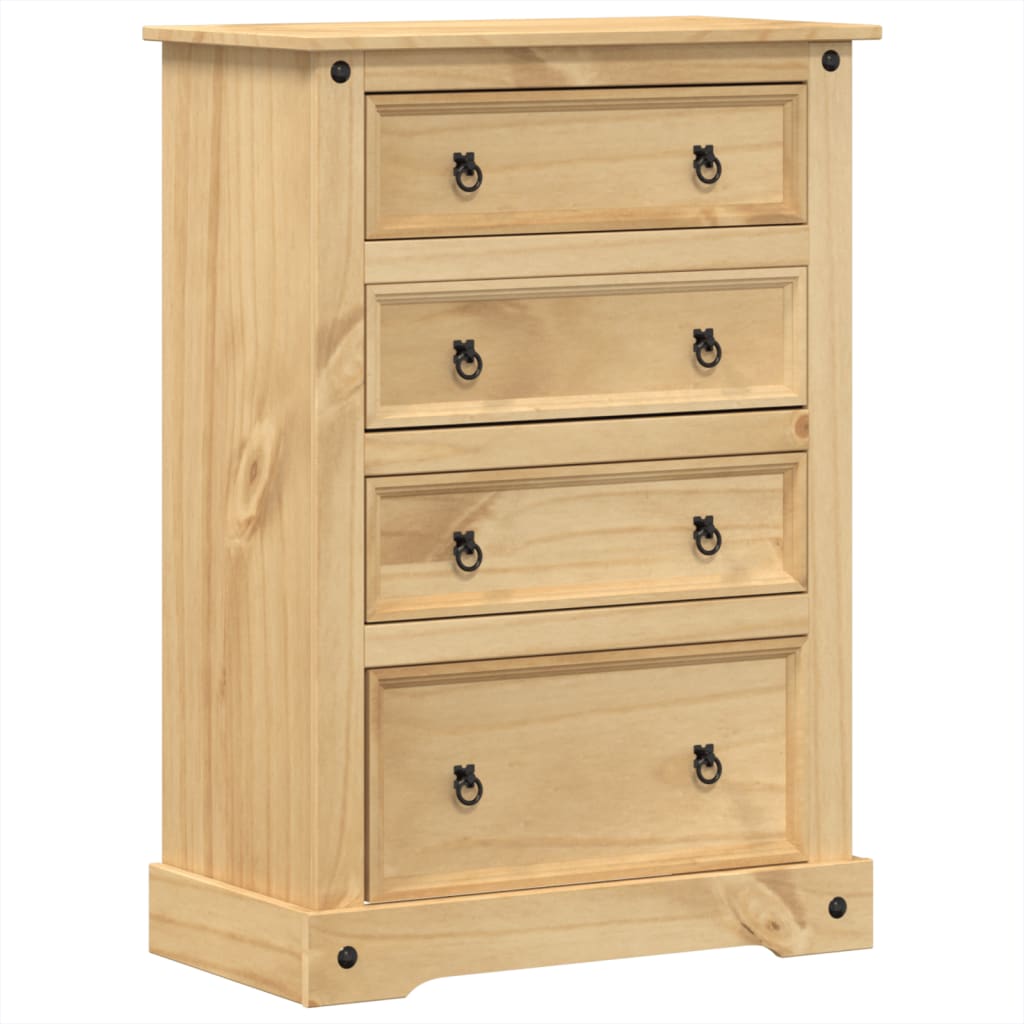 Kommode Tre Corona 80x43x114 cm heltre furu