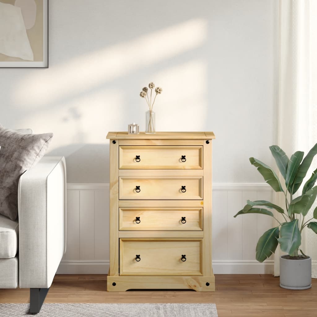 Kommode Tre Corona 80x43x114 cm heltre furu