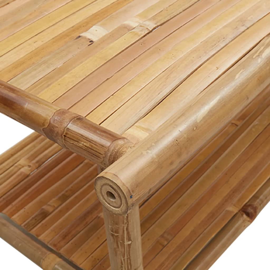 Salongbord Sofabord Tre Bambus 110x55x45 cm