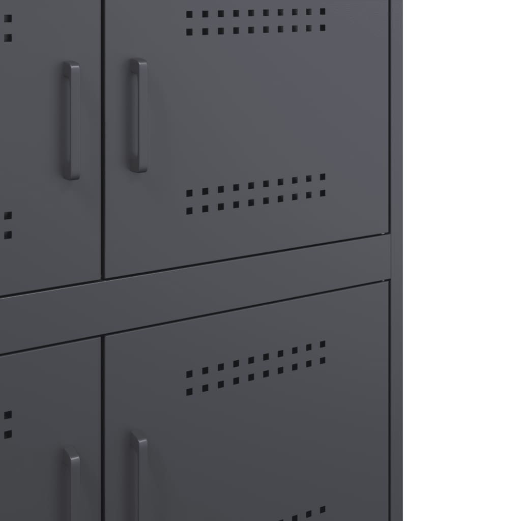 Skjenk DIV. antrasitt 68x39x79 cm stål