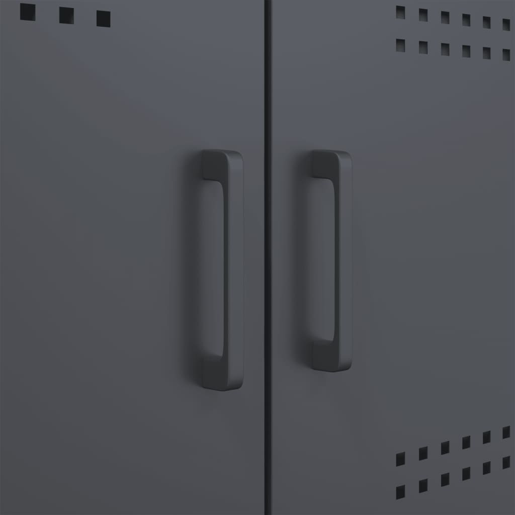 Skap DIV. antrasitt 68x39x113 cm stål