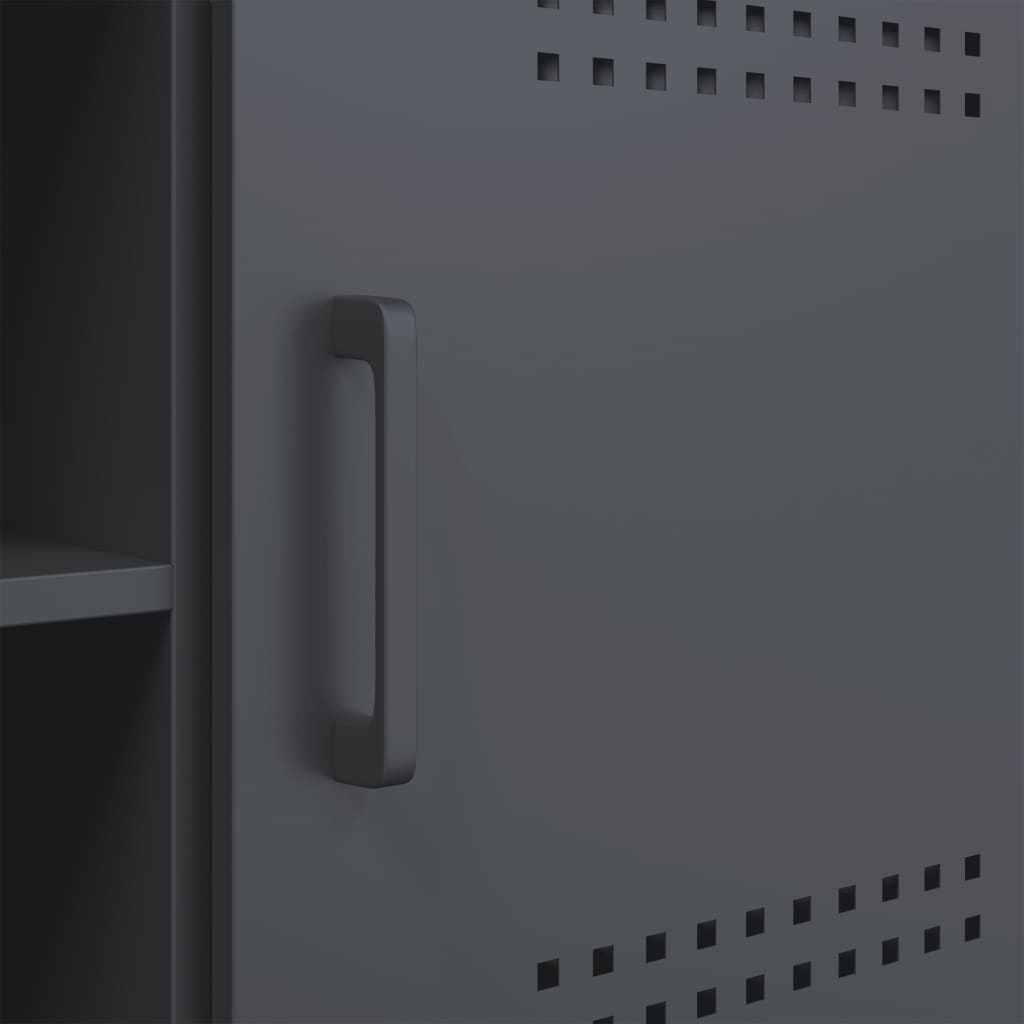 TV-Møbel DIV. TV-benk antrasitt 100,5x39x50,5 cm stål