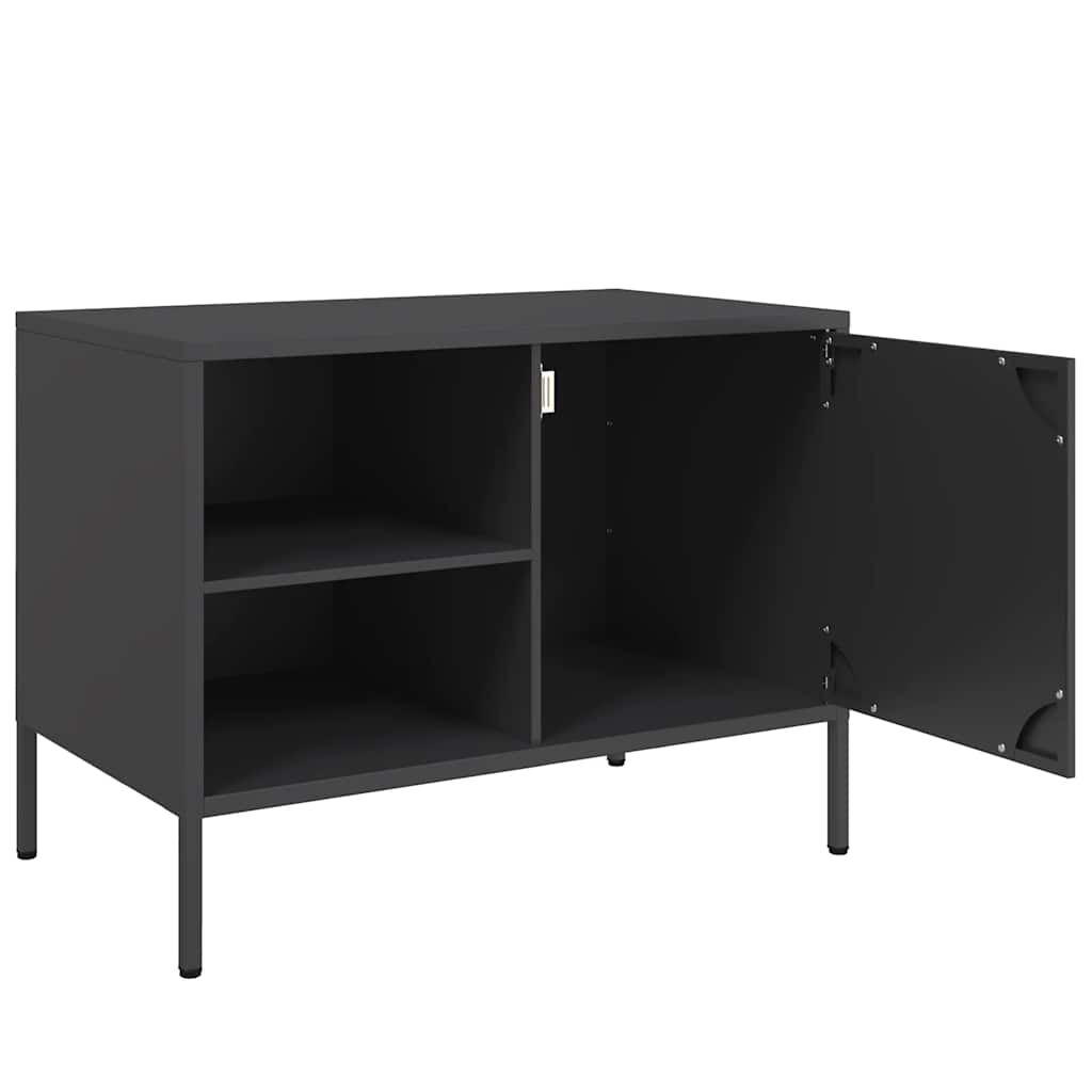 TV-Møbel DIV. TV-benk Svart 68x39x50,5 cm stål